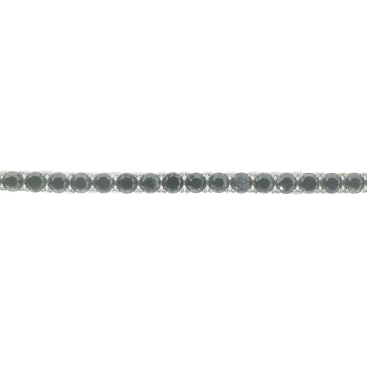 Tennis Bracelet With Black Diamonds - 14K - White Gold 28.5 g - D 26.15 CT - 8 inches