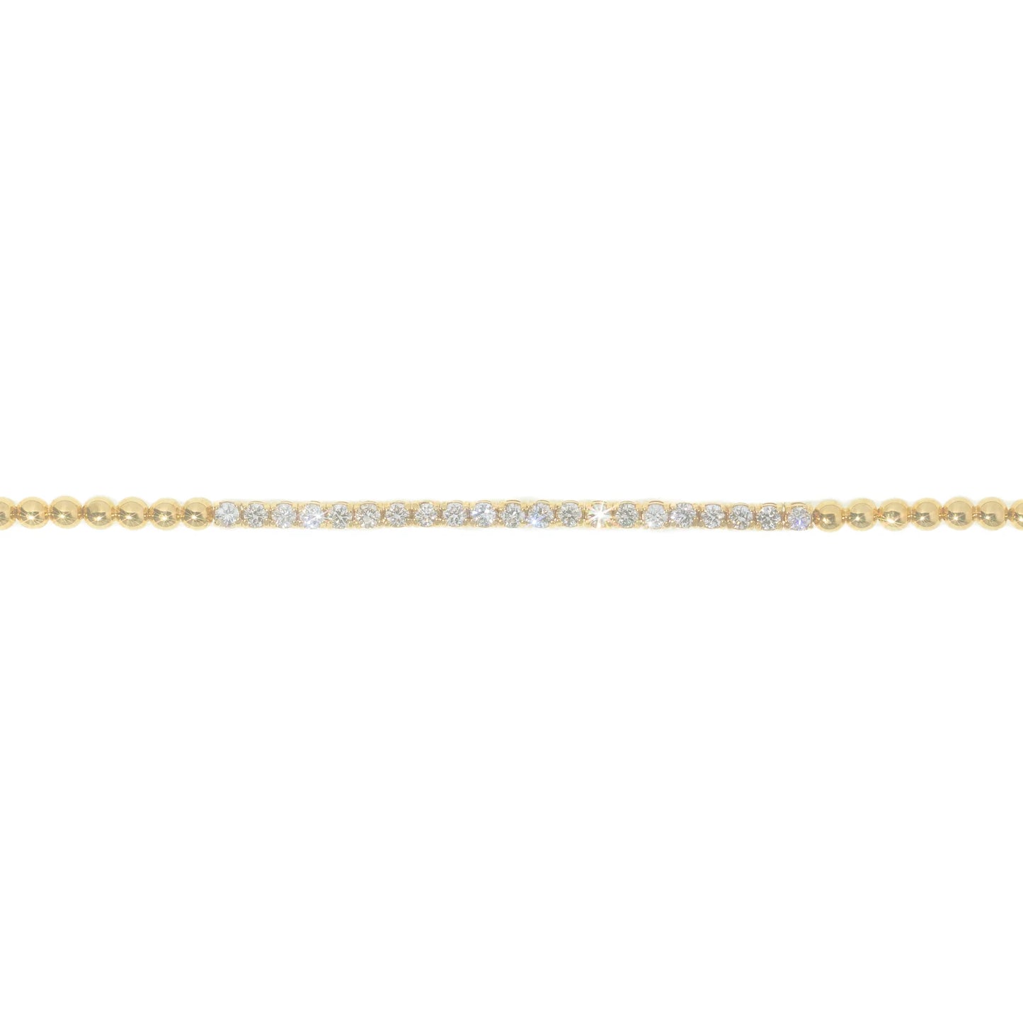 Tennis Bracelet - 14K - Yellow Gold 8.4g - D 0.94 CT - 8 inches