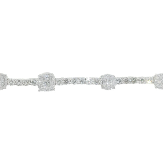 Tennis Bracelet - 14K - White Gold 21.1g - D 11.27 CT - 8 inches