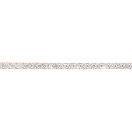Tennis Bracelet - 14K - Rose Gold 19.4g - D 14.22 CTW - 8 inches