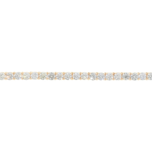 Tennis Bracelet - 14K - Yellow Gold 24.0g - D 19.69 CTW - 8 inches