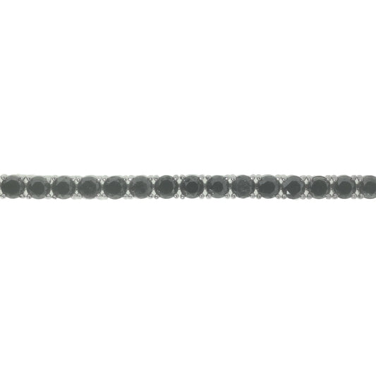 Tennis Bracelet With Black Diamonds - 14K - White Gold 28.5 g - 26.15 CT - 8 inches