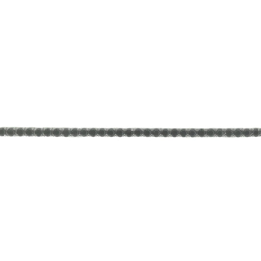 Tennis Bracelet With Black Diamonds - 14K - White Gold 8.90g - 6.55 CT - 8 inches