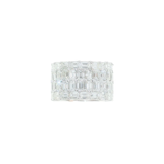 Eternity Ring - 18K - White Gold 17.0g - D 18.08 CT