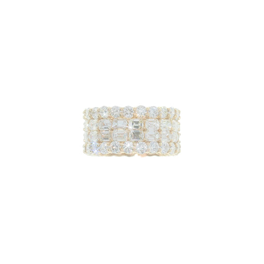 Eternity Ring - 10K - Yellow Gold 7.50g - D 4.17 CT / EM 5.54 CT