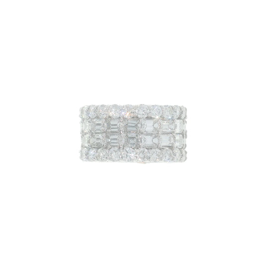 Eternity Ring - 14K - White Gold 17.80g - D 14.38 CT