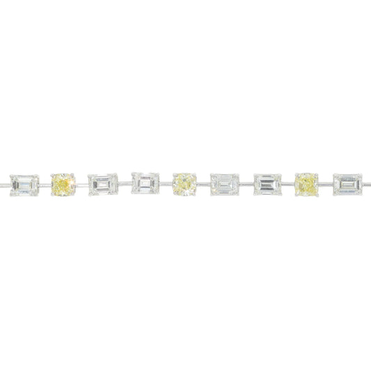 Fancy Bracelet GIA Certified - 18K - Rose Gold 17.3g - JKVS-12.28 | FYVS-6.02 CT - 7 inches