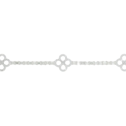Emerald Tennis Bracelet - 14K - White Gold 13.4g - D 1.72 CT / EM 6.05 CT - 7 inches