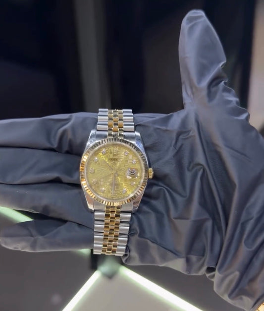 Rolex 36mm 2 tones jubilee band with card - total 12k