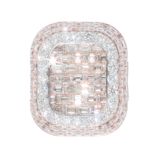Championship Ring - 10K - Rose / White Gold 76.70g - D 11.62 CT / EM 17.28 CT
