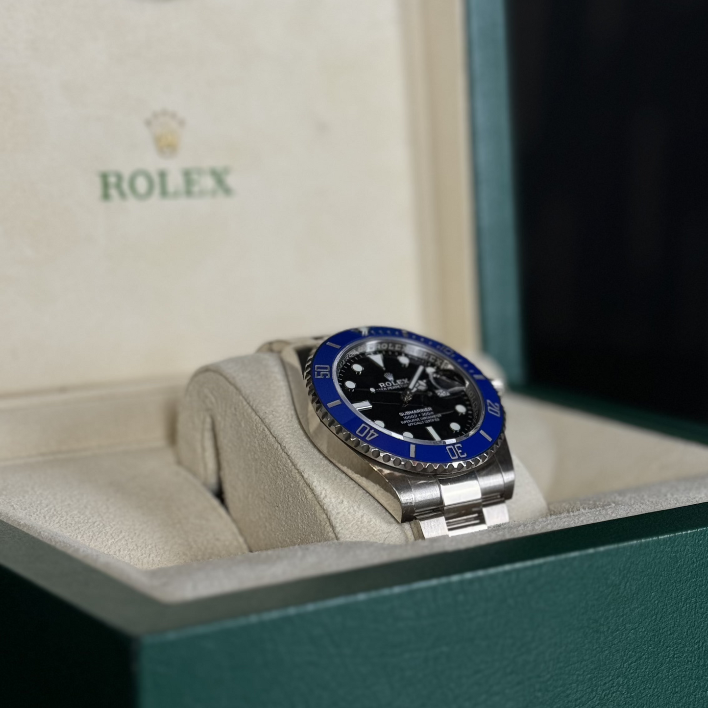 40mm White Gold Rolex Submariner