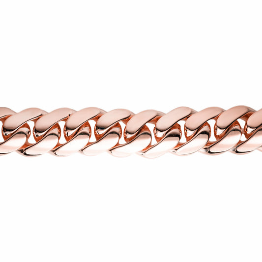 Cuban Link Bracelet – 10K/14K – Rose Gold –  Size 7"/7.5"/8"/8.5"