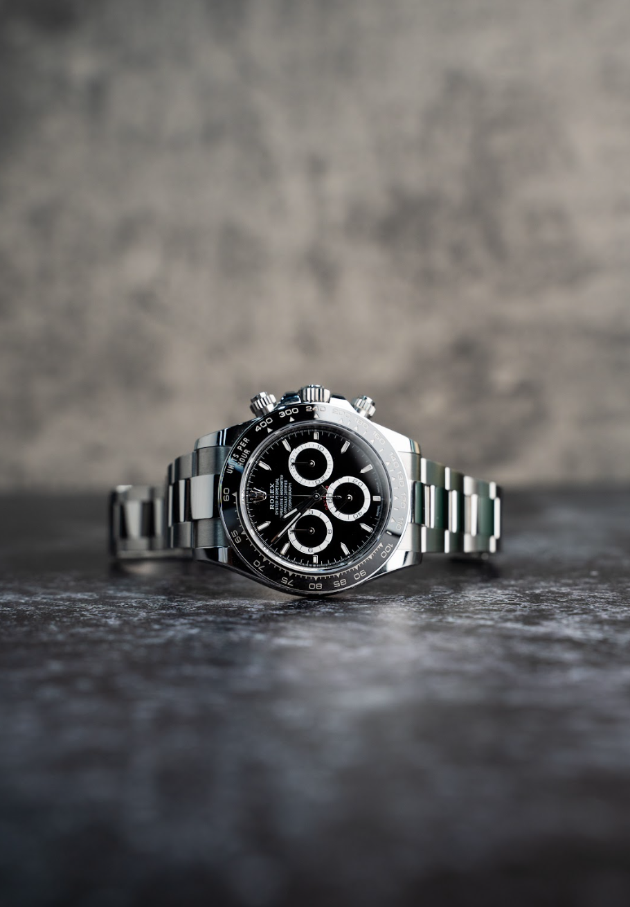 Rolex Cosmograph Daytona Oystersteel Black, Steel counter rings Oyster, 40 mm