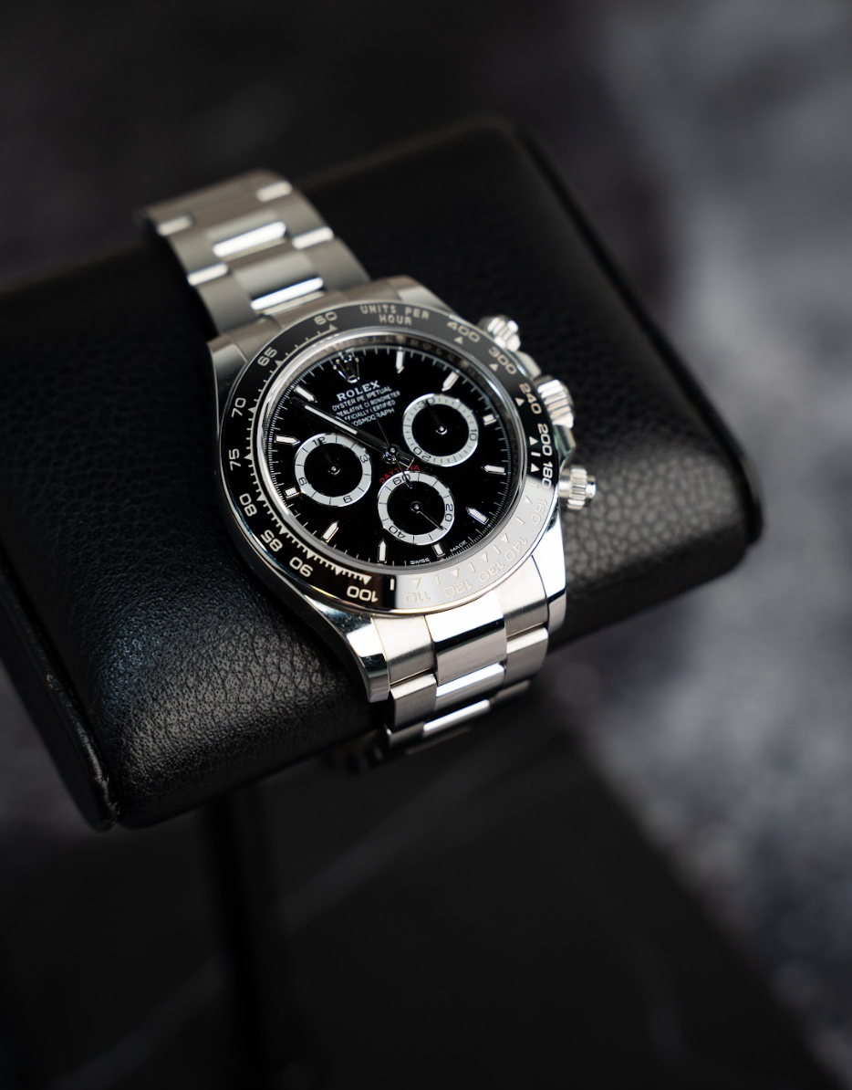 Rolex Cosmograph Daytona Oystersteel Black, Steel counter rings Oyster, 40 mm