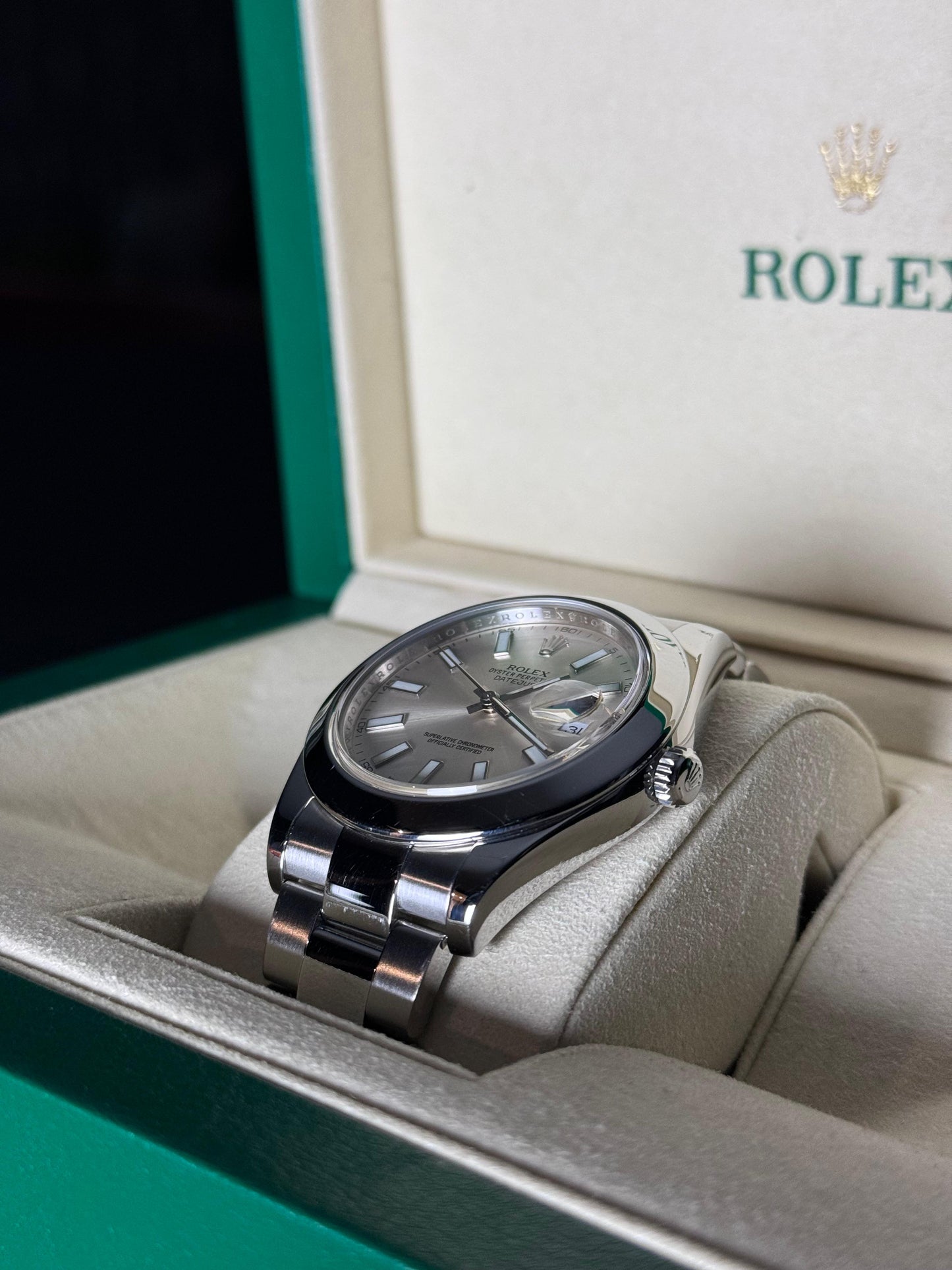 Rolex 36mm White Dial Watch