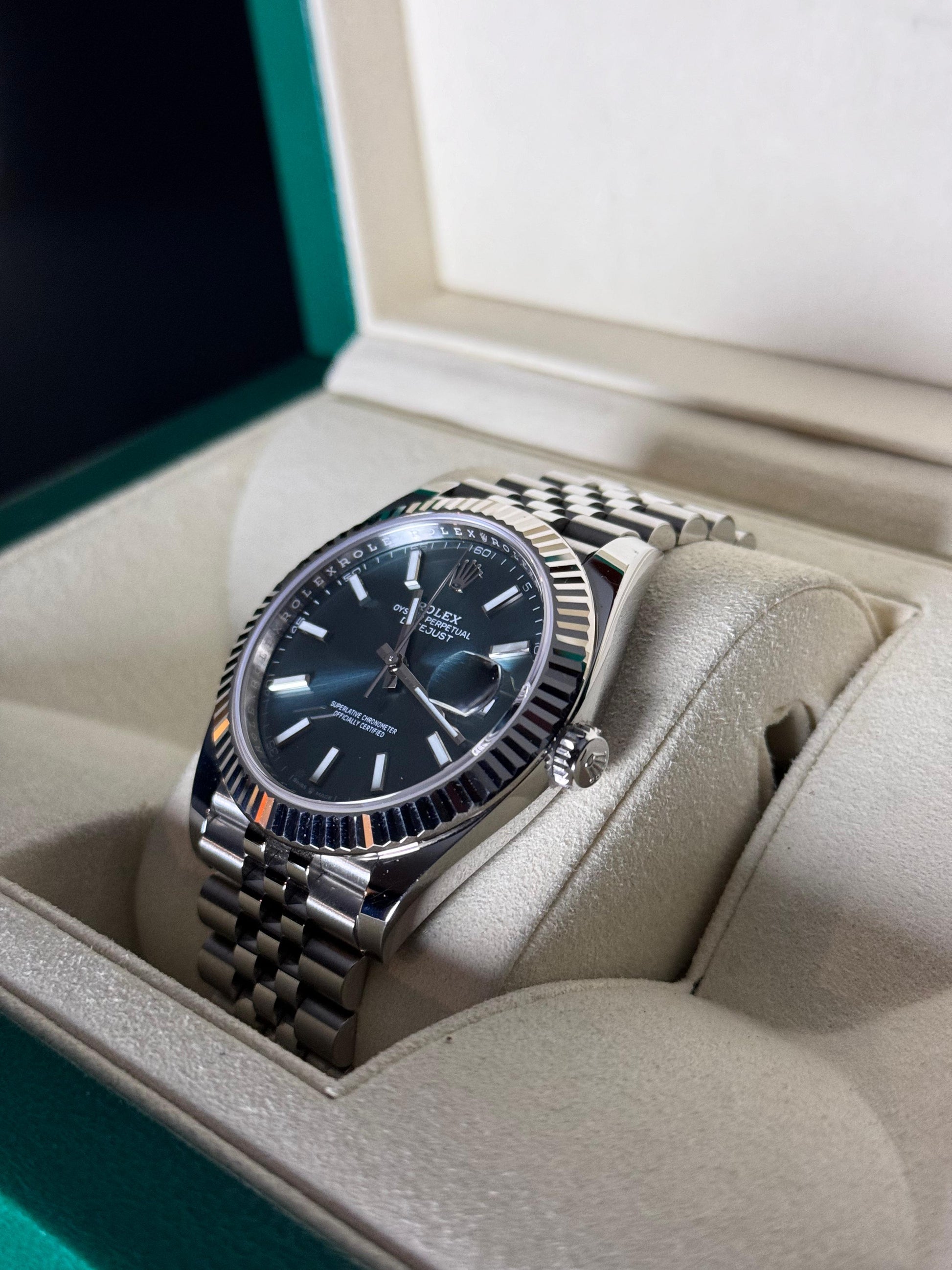 Rolex Datejust 41mm Green Mint Watch