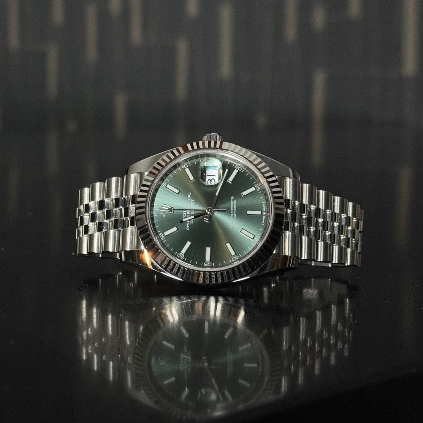 Rolex Datejust 41mm Green Mint Watch
