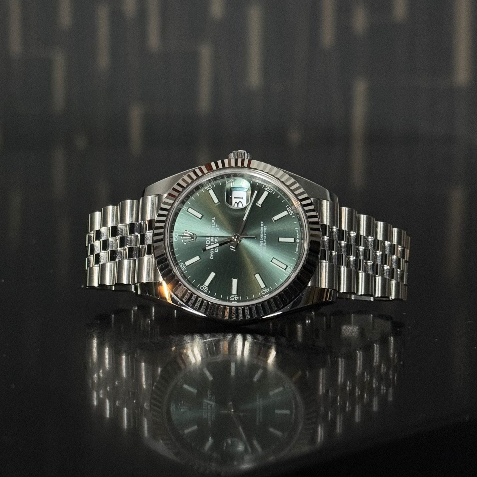 Rolex Datejust 41mm Green Mint Watch