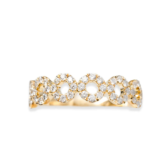 Ring With Diamonds – 18K – Multicolor (White/Yellow/Rose Gold) 2.77 g – D 0.43 CT