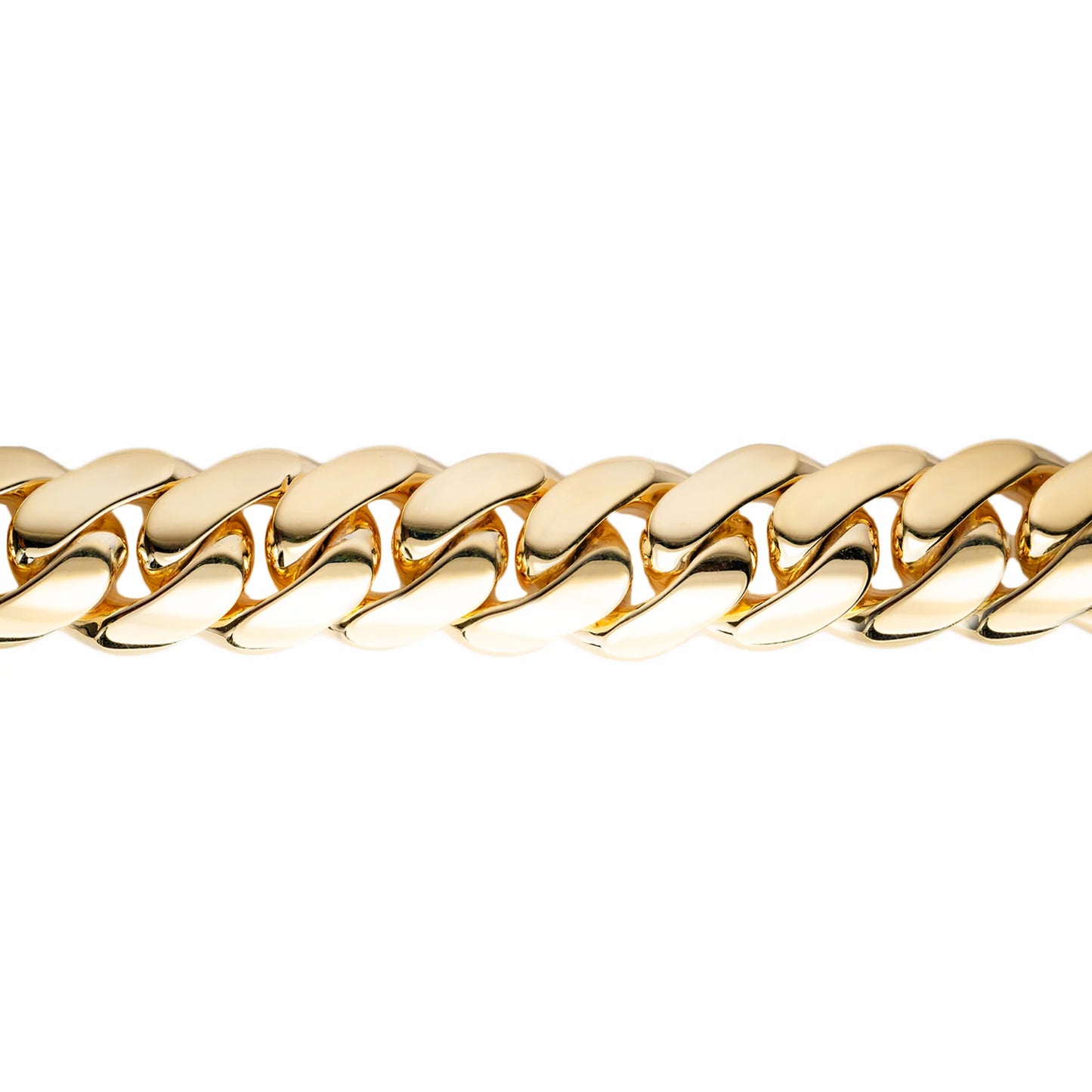 Cuban Link Bracelet – 10K/14K – Yellow Gold – Size 7"/7.5"/8"/8.5"